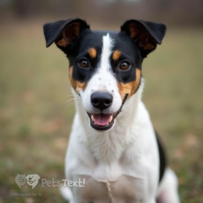 Happy Parson Russell Terrier Zoe enjoying outdoor yoga.